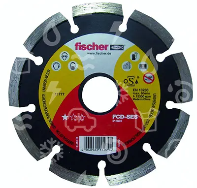 kotouč diamantový segment. řezný FISCHER, FCD-SES 125x2,2x22,23
